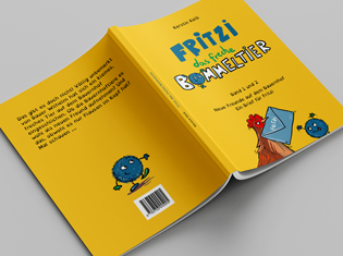 Buchlayout Fritzi das freche Bommeltier